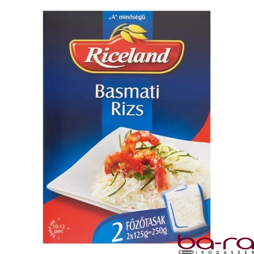 Főzőtasakos rizs RICELAND Basmati 2x125 g