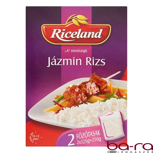 Főzőtasakos rizs RICELAND Jázmin 2x125 g