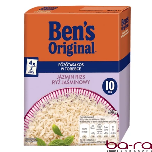 Főzőtasakos rizs UNCLE BEN`S jázmin 4x125 g