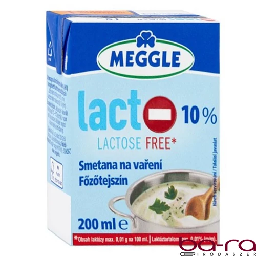 Főzőtejszín MEGGLE Laktózmentes UHT 10% 200ml