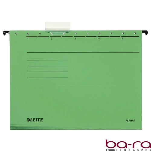 Függőmappa LEITZ Alpha Standard A/4 karton zöld 25 darabos