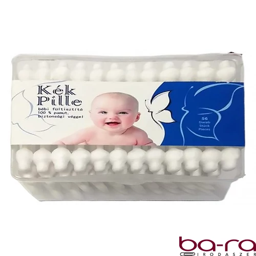 Fültisztító pálcika KÉK PILLE kisgyerekeknek 56 db