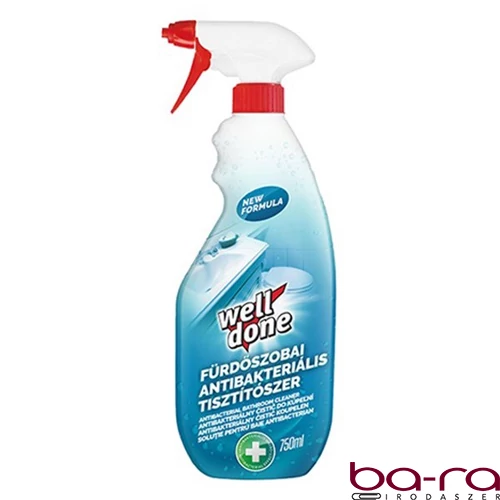 Fürdőszobai tisztítószer WELL DONE szórófejes antibakteriális 750ml