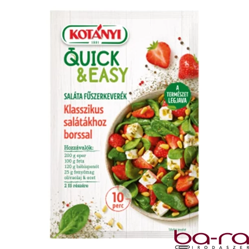 Fűszerkeverék KOTÁNYI Quick&Easy klasszikus salátákhoz borssal 20 g