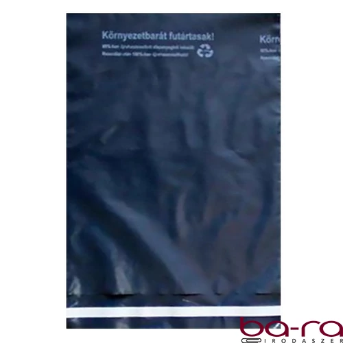 Futártasak biztonsági ragasztócsíkkal környezetbarát 30,5x45cm 50 mikron 100 darabos