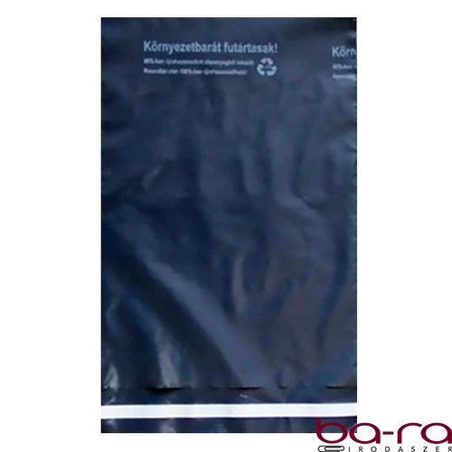 Futártasak biztonsági ragasztócsíkkal környezetbarát 40x52,5cm 50 mikron 100 darabos