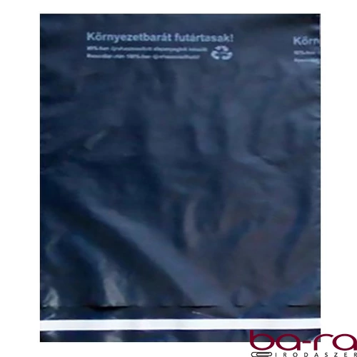 Futártasak biztonsági ragasztócsíkkal környezetbarát 45x52,5cm 50 mikron 100 darabos