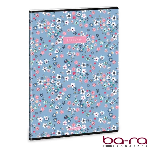 Füzet kockás ARS UNA A/4 40 lapos Extra kapcsos Pearl Blossom Blue