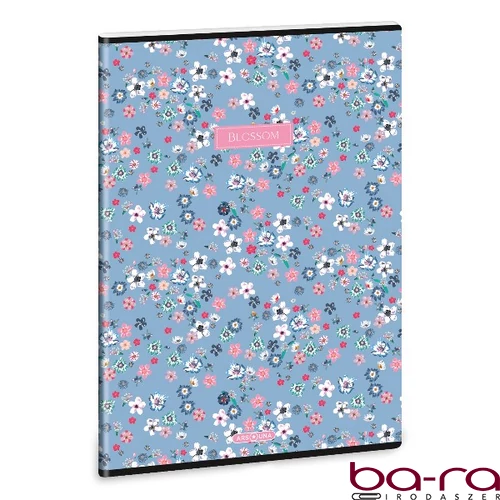 Füzet sima ARS UNA A/4 40 lapos Extra kapcsos Pearl Blossom Blue