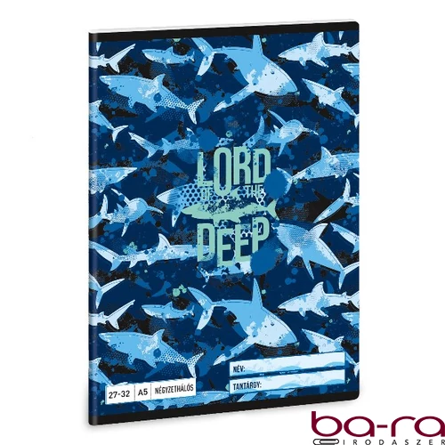 Füzet kockás ARS UNA A/5 32 lapos 27-32 Lord Of The Deep