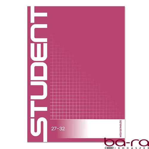 Füzet kockás ICO Student A/5 32 lapos 27-32