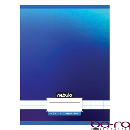 Füzet kockás NEBULO A/4 32 lapos 87-32 Monochrome és Gradient fiús 12 darabos