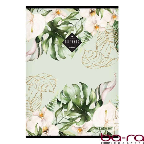 Füzet sima STREET A/5 54 lapos Botanic