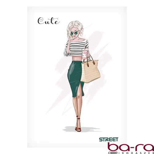 Füzet kockás STREET A/5 54 lapos Cute
