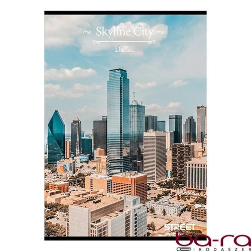 Füzet sima STREET A/4 54 lapos Skyline