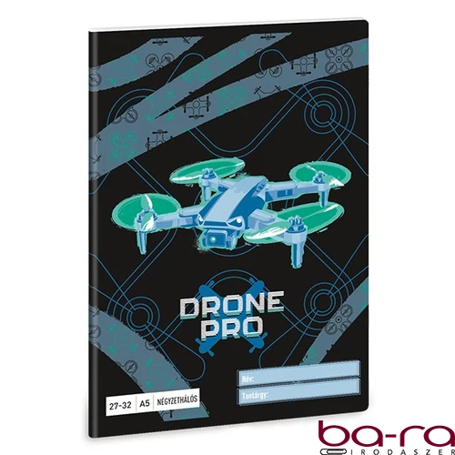 Füzet kockás ARS UNA A/5 32 lapos 27-32 Drone Pro