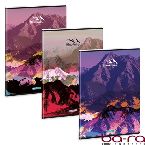 Füzet sima ARS UNA A/4 40 lapos Extra kapcsos Mountains