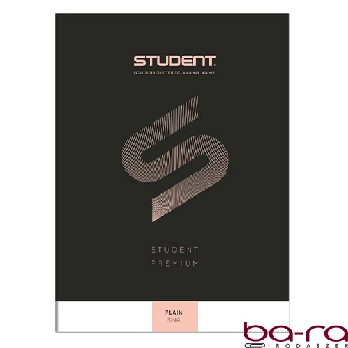 Füzet sima ICO Student Black Prémium A/4 80 lapos