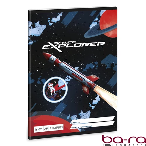 Füzet vonalas ARS UNA A/5 32 lapos 16-32 2.osztályos Space Explorer