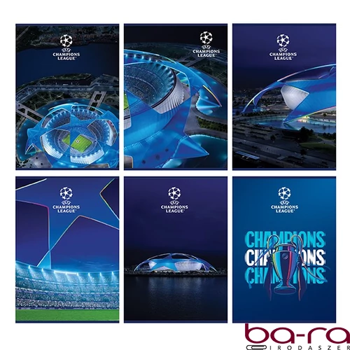 Füzet vonalas CHAMPIONS LEAGUE A/5 54 lapos margóval