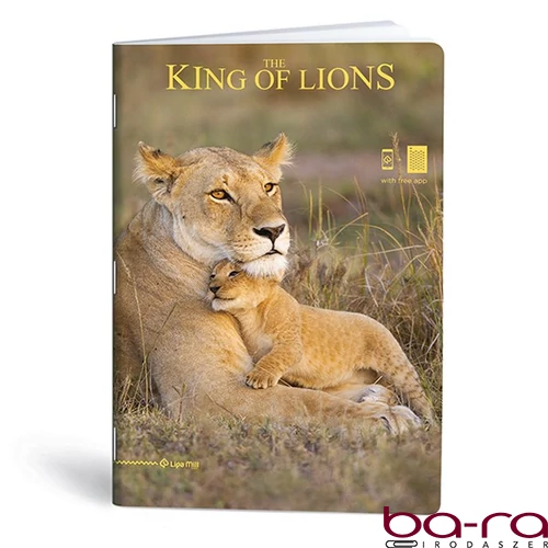 Füzet vonalas LIPAMILL A/4 40 lapos King of lions