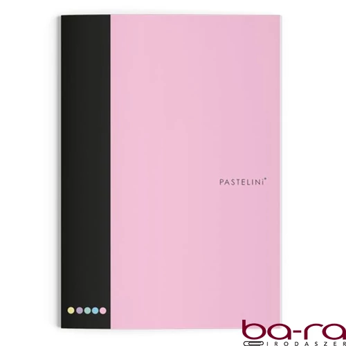 Füzet vonalas PASTELINI 444 A/4 40 lapos extra kapcsos pink