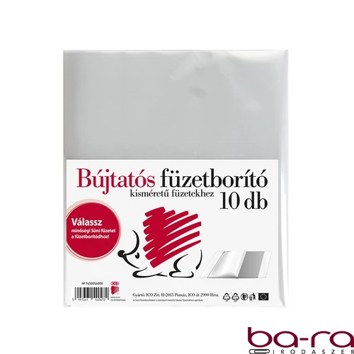 Füzetborító ICO Süni A/5 bújtatós 10 darabos