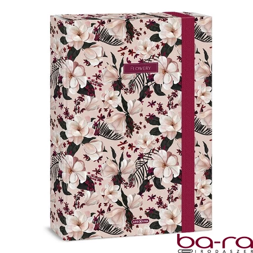 Füzetbox ARS UNA A/4 Flowery Pink