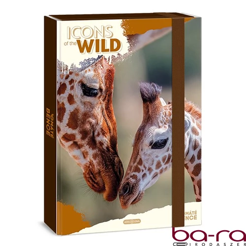 Füzetbox ARS UNA A/4 Icons of the Wild-Giraffes