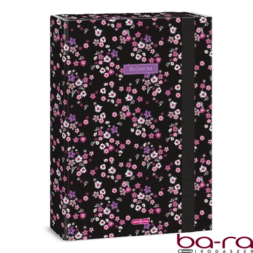Füzetbox ARS UNA A/4  Pearl Blossom Black