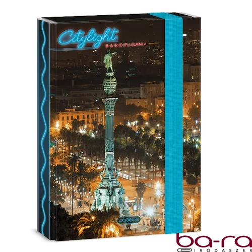 Füzetbox ARS UNA A/5 City light-Barcelona
