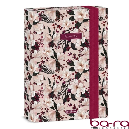 Füzetbox ARS UNA A/5 Flowery Pink
