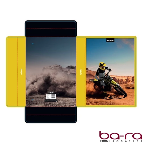 Füzetbox NEBULO A/4 hullámkarton Motocross