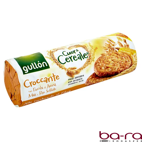Gabonakeksz GULLON élelmi rostban gazdag puffasztott rizzsel 265 g