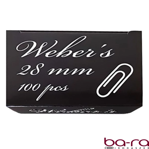 Gemkapocs WEBER`S 28mm nikkel 100 darabos