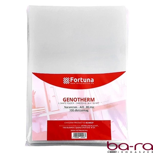 Genotherm "L" FORTUNA A/4 80 mikron narancsos 100 darabos