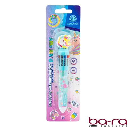 Golyóstoll ASTRA PEN 10 színű bliszteres