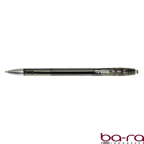Golyóstoll OPTIMA nyomógombos TB 401 0,7 mm fekete