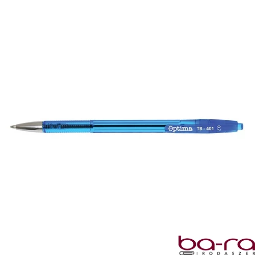 Golyóstoll OPTIMA nyomógombos TB 401 0,7 mm kék