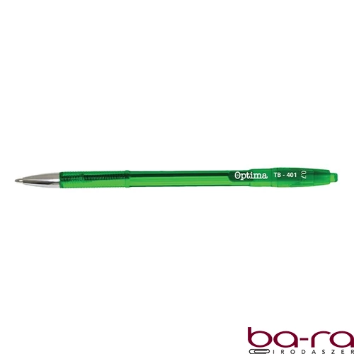 Golyóstoll OPTIMA nyomógombos TB 401 0,7 mm zöld