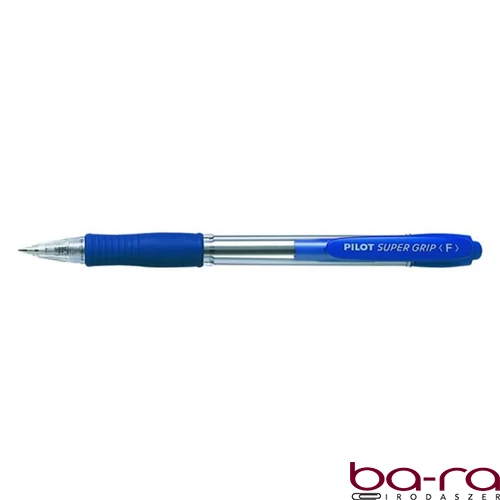 Golyóstoll PILOT Super Grip Ball Point Pen Fine nyomógombos kék