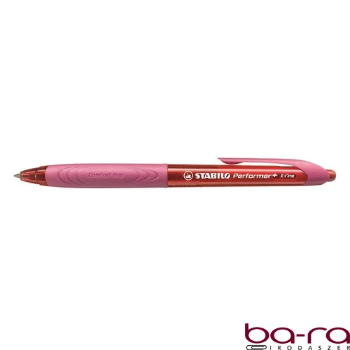 Golyóstoll STABILO Performer+ 328XF piros/piros