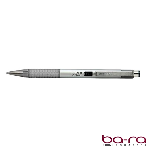Golyóstoll  ZEBRA F-301A 0,7 mm ezüst