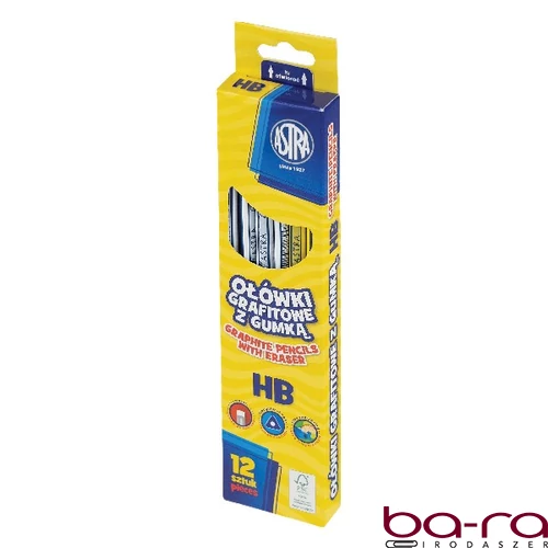 Grafitceruza ASTRA HB radíros