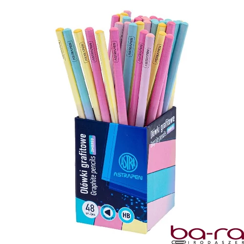 Grafitceruza ASTRA PEN ombre háromszögletű HB 48 darabos
