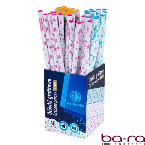 Grafitceruza ASTRA PEN pink-blue háromszögletű HB 48 darabos