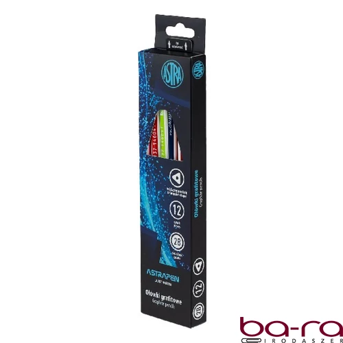 Grafitceruza ASTRA PEN radíros neon 2B