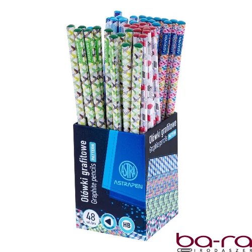 Grafitceruza ASTRA PEN világos háromszögletű HB 48 darabos