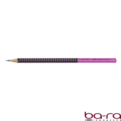 Grafitceruza FABER-CASTELL Grip 2001 HB kéttónusú fekete/pink