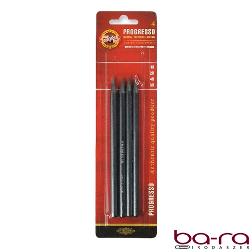 Grafitceruza KOH-I-NOOR 8914 Progresso 4 darabos (6B,4B,2B,HB)